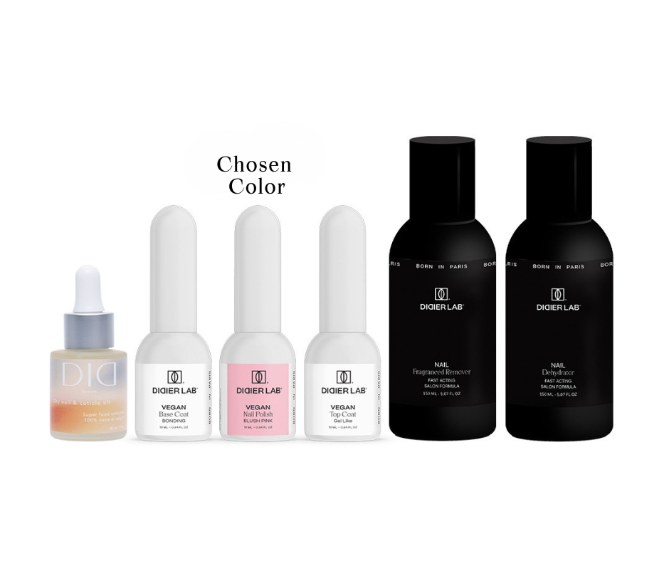 Vegan Classic Nail Polish Set with Nail & Cuticle Oil, Didier Lab