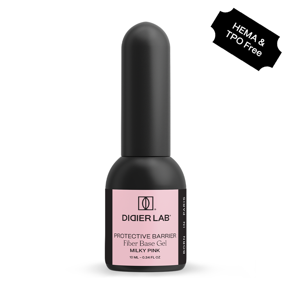 Fiber Base Coat, Didier Lab, Milky Pink, HEMA and TPO free, 10 ml