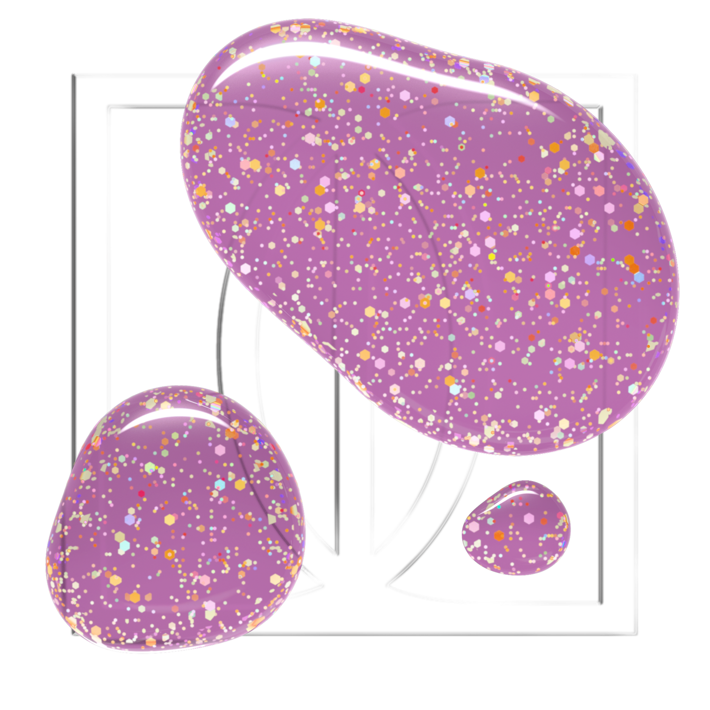 Gel Polish Confetti, Didier Lab, Lilac