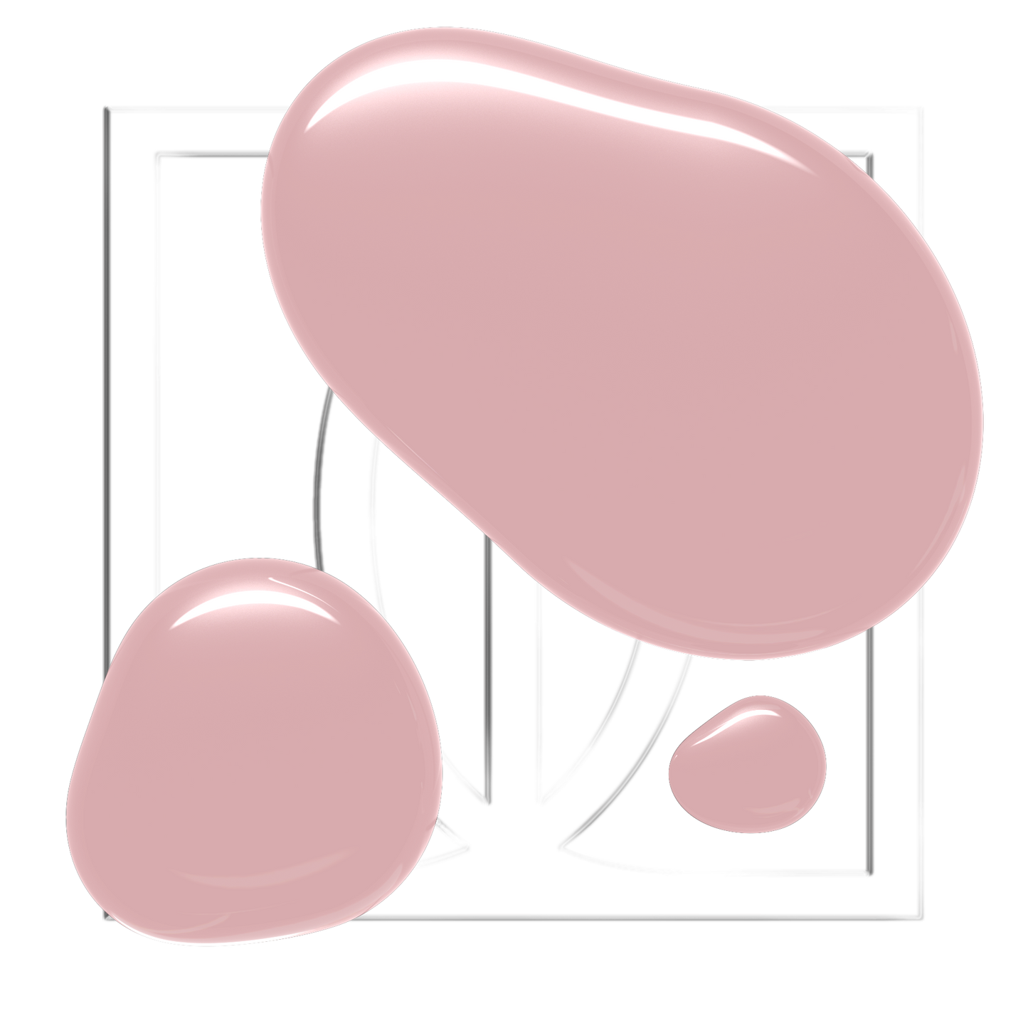 Green Reactive Vegan Nail Polish, Didier Lab, Blush Pink, HEMA and TPO free, 10 ml