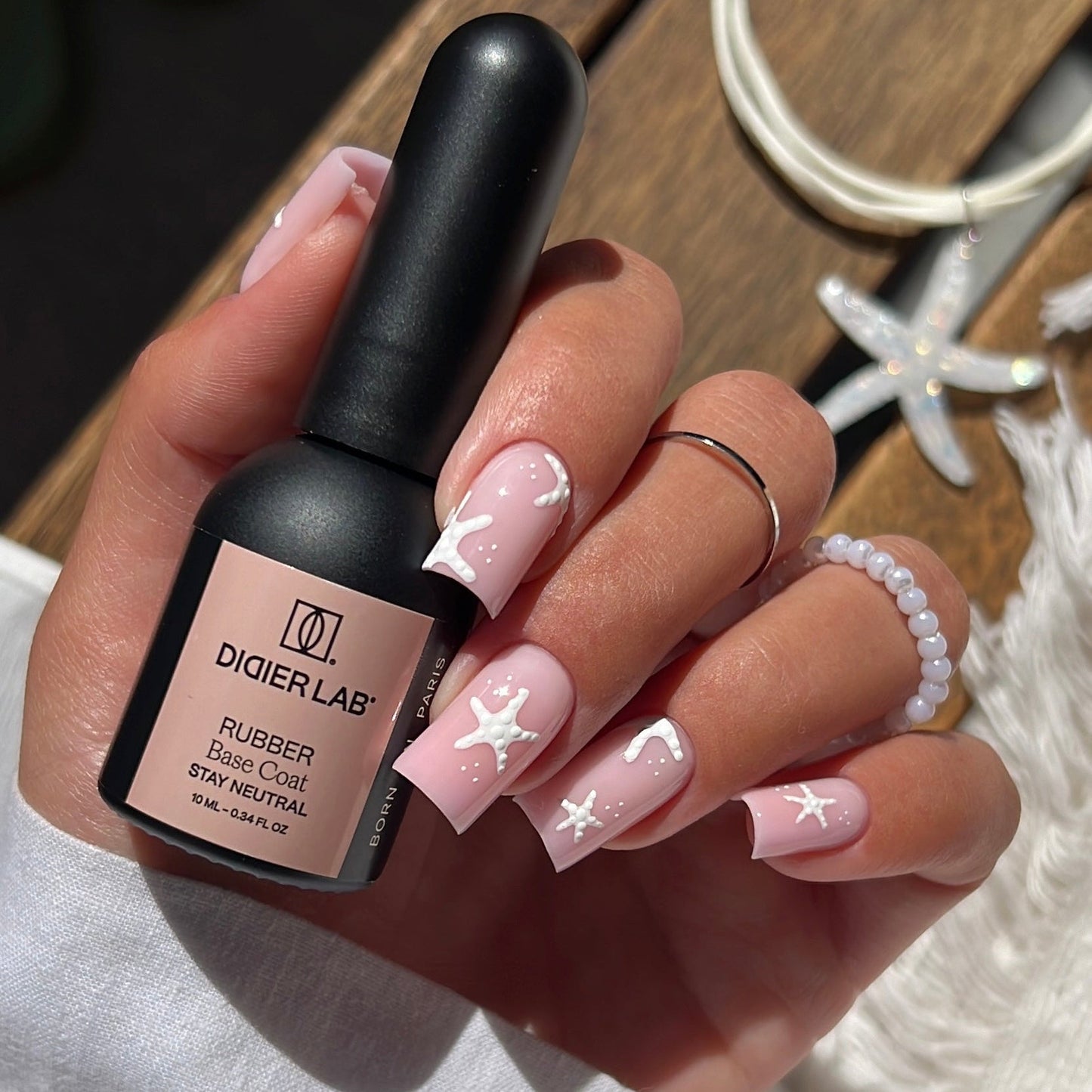 Gel Polish, Rubber Base Coat, Stay Neutral, HEMA and TPO Free, 10ml