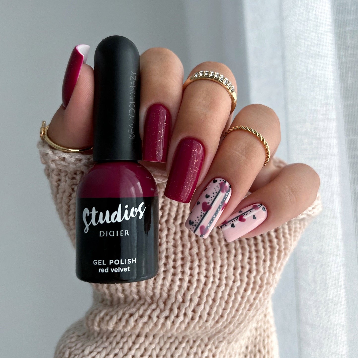 Gel polish Studios, Red Velvet, TPO free, 8ml