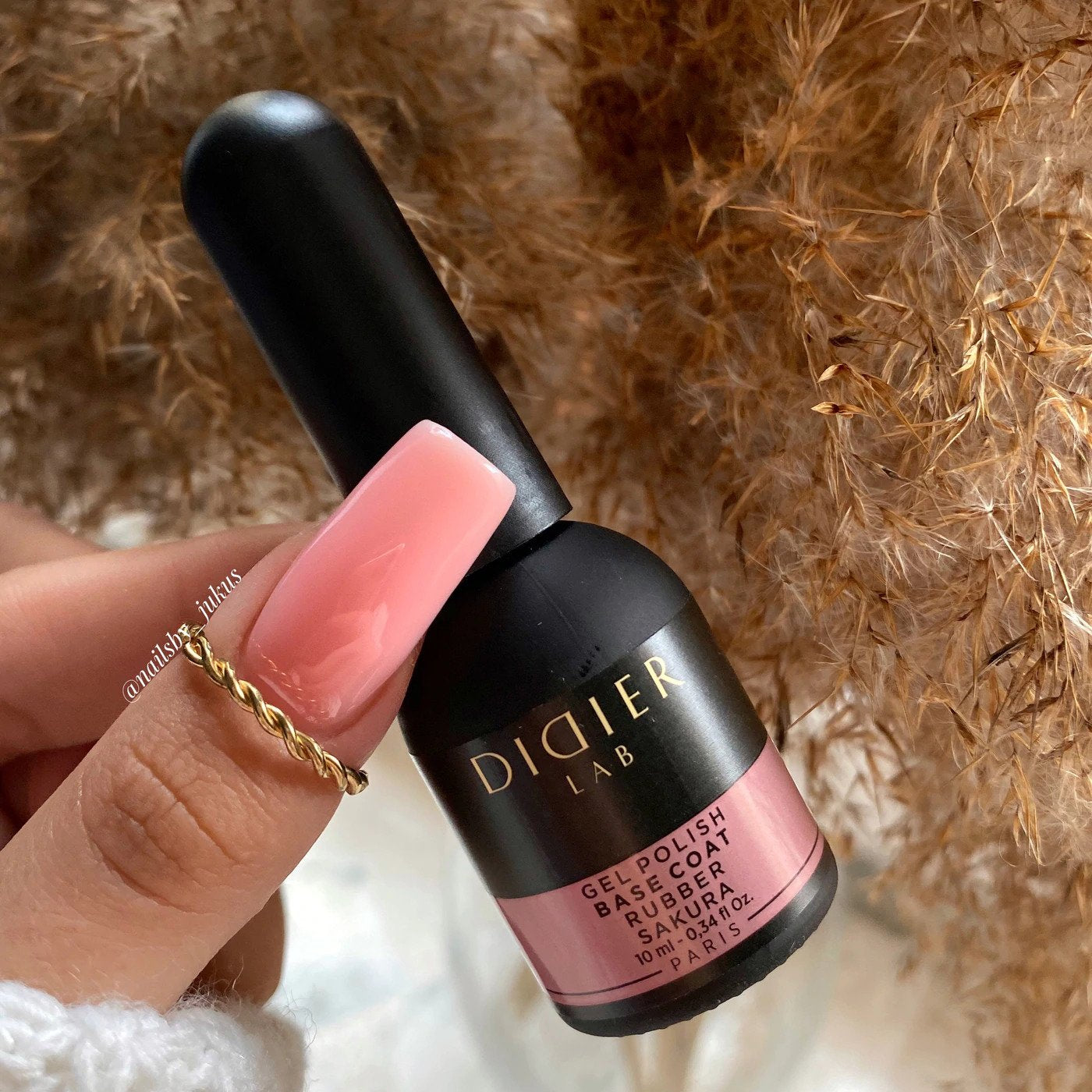 Gel Polish Rubber Base Coat, Sakura 10 ml