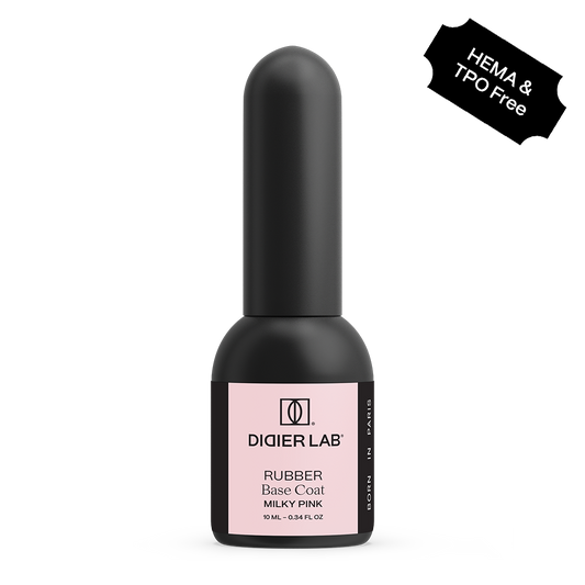 Gel Polish Rubber Base Coat, Didier Lab, Milky Pink, 10 ml