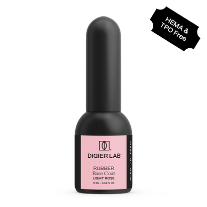 Gel Polish Rubber Base Coat, Didier Lab, Light Rose, 10 ml