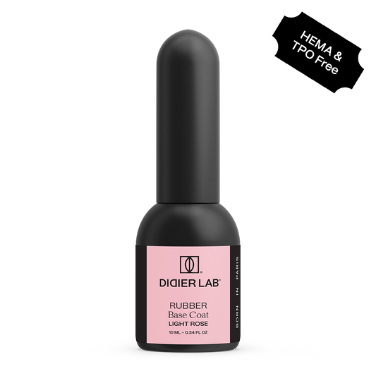 Gel Polish Rubber Base Coat, Didier Lab, Light Rose, 10 ml