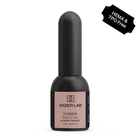 For short nails, Rubber Base Coat, Almost Naked 10 ml