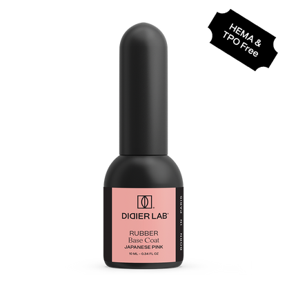 Gel Polish, Rubber Base Coat, Japanese Pink, HEMA and TPO Free, 10ml