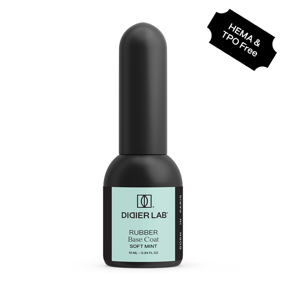 Gel Polish, Rubber Base Coat, Soft Mint, HEMA and TPO Free, 10ml