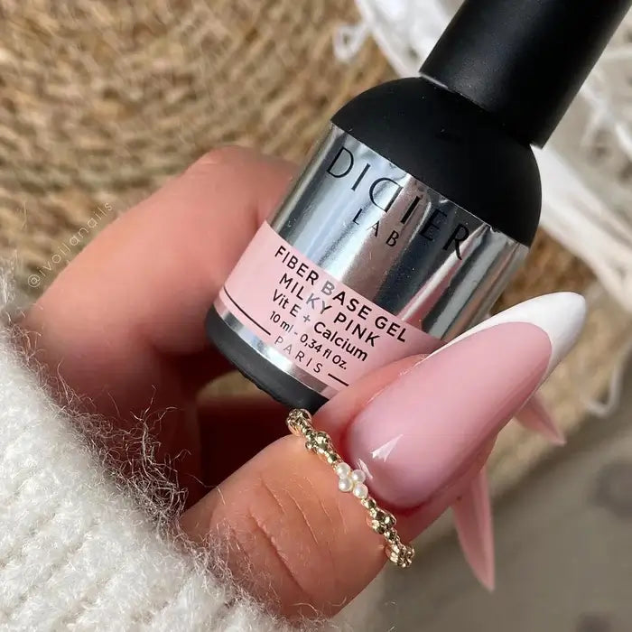 Fiber Base Coat, Didier Lab, Milky Pink, HEMA and TPO free, 10 ml