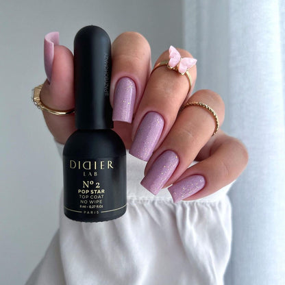 UV Top Coat No Wipe, Didier Lab, Pop Star No. 2, HEMA and TPO free