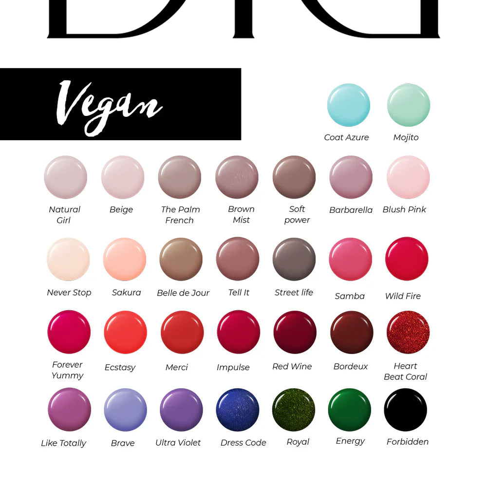 Green Reactive Vegan Nail Polish, Didier Lab, Forbidden, HEMA and TPO free, 10 ml