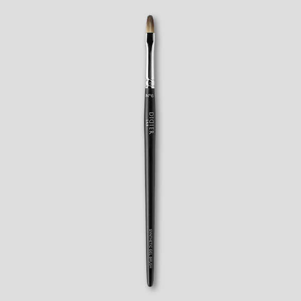 Gel Brush Didier Lab, No. 6, Oval, Red Sable Synthetic, 1 pcs