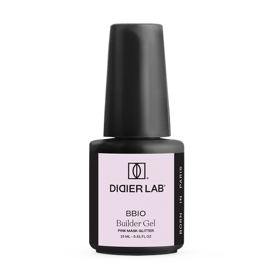 Builder Gel BBIO, Didier Lab, Pink Mask Glitter, HEMA and TPO free, 15ml
