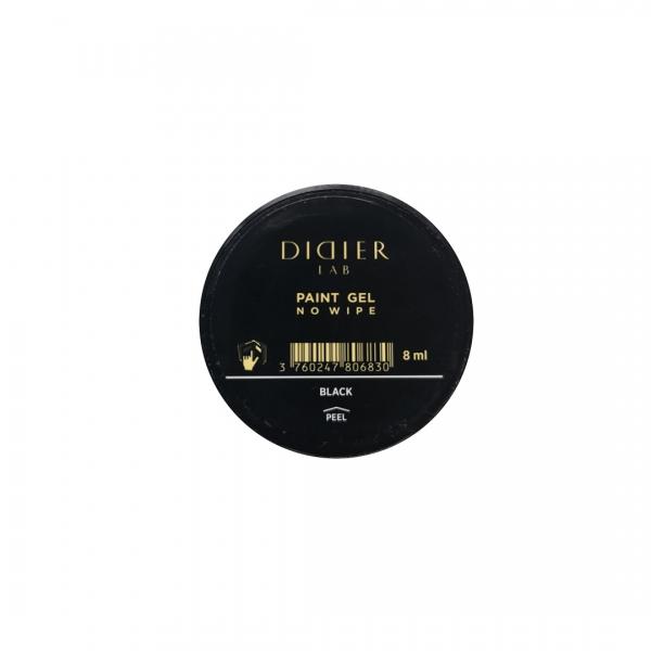 No wipe paint gel "Didier lab", black, 8ml - LABORATOIRES DIDIER