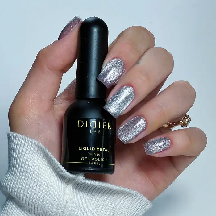 Gel Polish "Didier Lab" Liquid Metal, Silver, HEMA and TPO free
