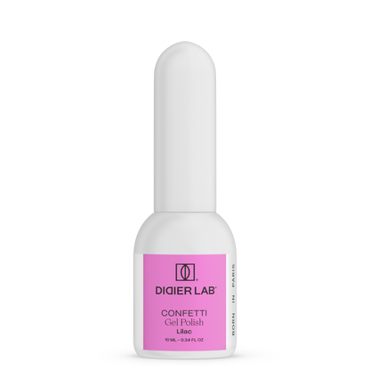Gel Polish Confetti, Didier Lab, Lilac