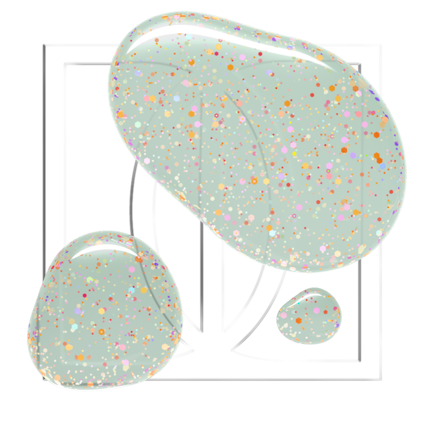 Gel Polish Confetti, Didier Lab, Pale