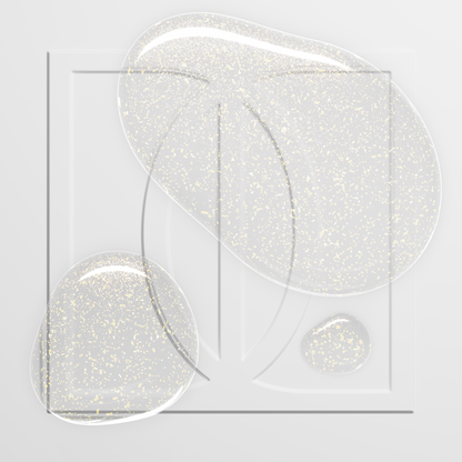 UV Top Coat No Wipe, Glitter Gold, Hema & TPO Free, DidierLab, 10ml