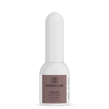 Green Reactive Vegan Nail Polish, Didier Lab, Brown Mist, HEMA and TPO free, 10 ml