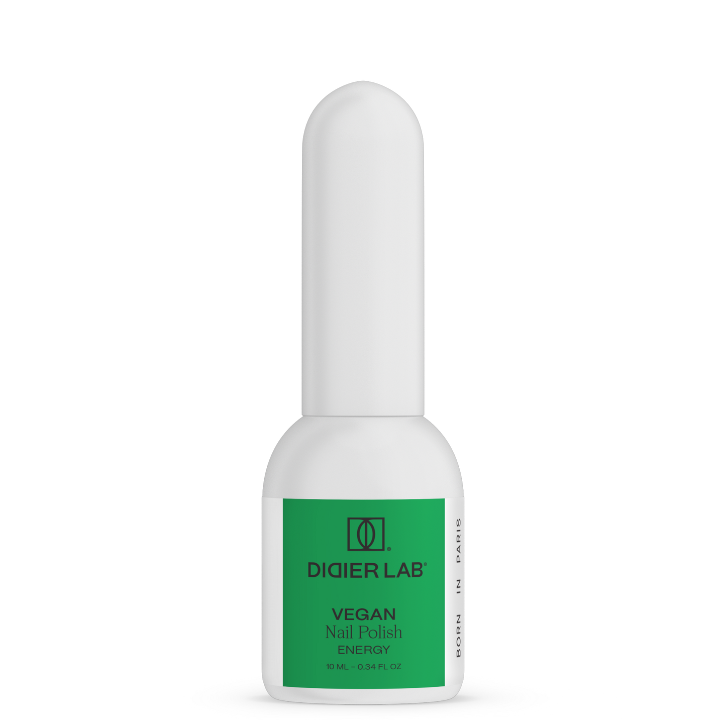 Green Reactive Vegan Nail Polish, Didier Lab, Energy, HEMA and TPO free, 10 ml