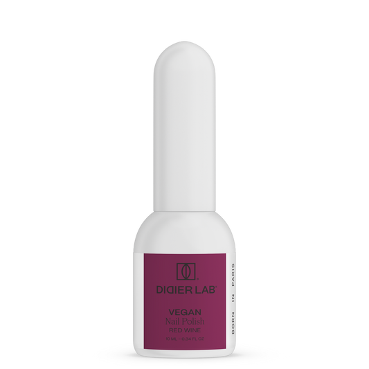 Green Reactive Vegan Nail Polish, Didier Lab, Red Wine, HEMA and TPO free, 10 ml