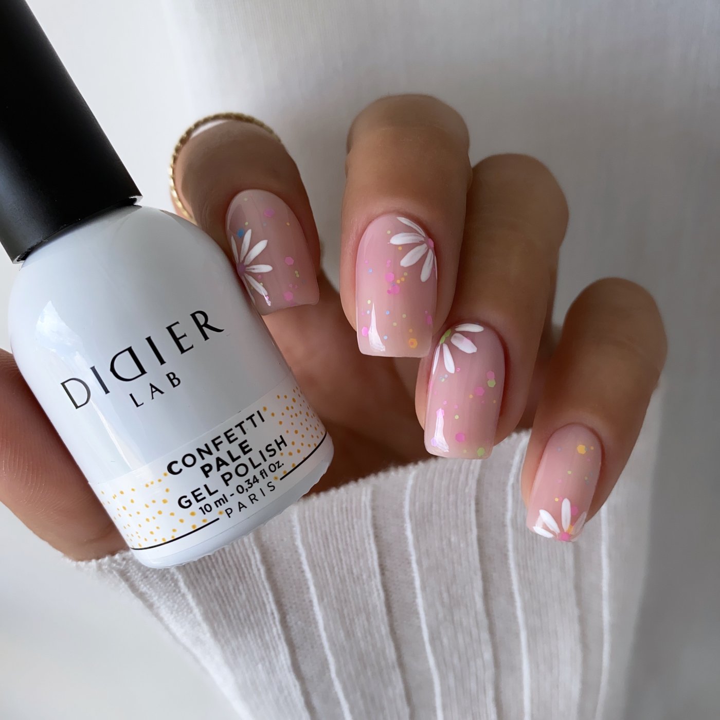 Gel Polish Confetti, Didier Lab, Pale