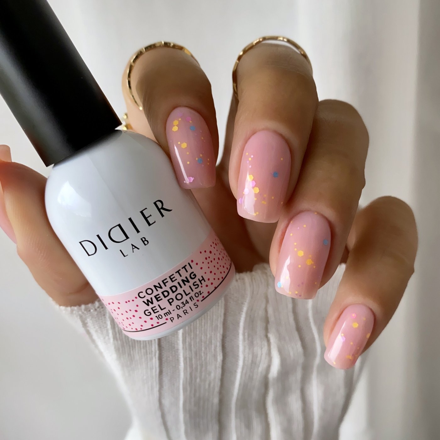 Gel Polish Confetti, Didier Lab, Wedding