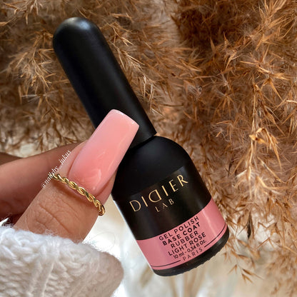Gel Polish Rubber Base Coat, Didier Lab, Light Rose, 10 ml