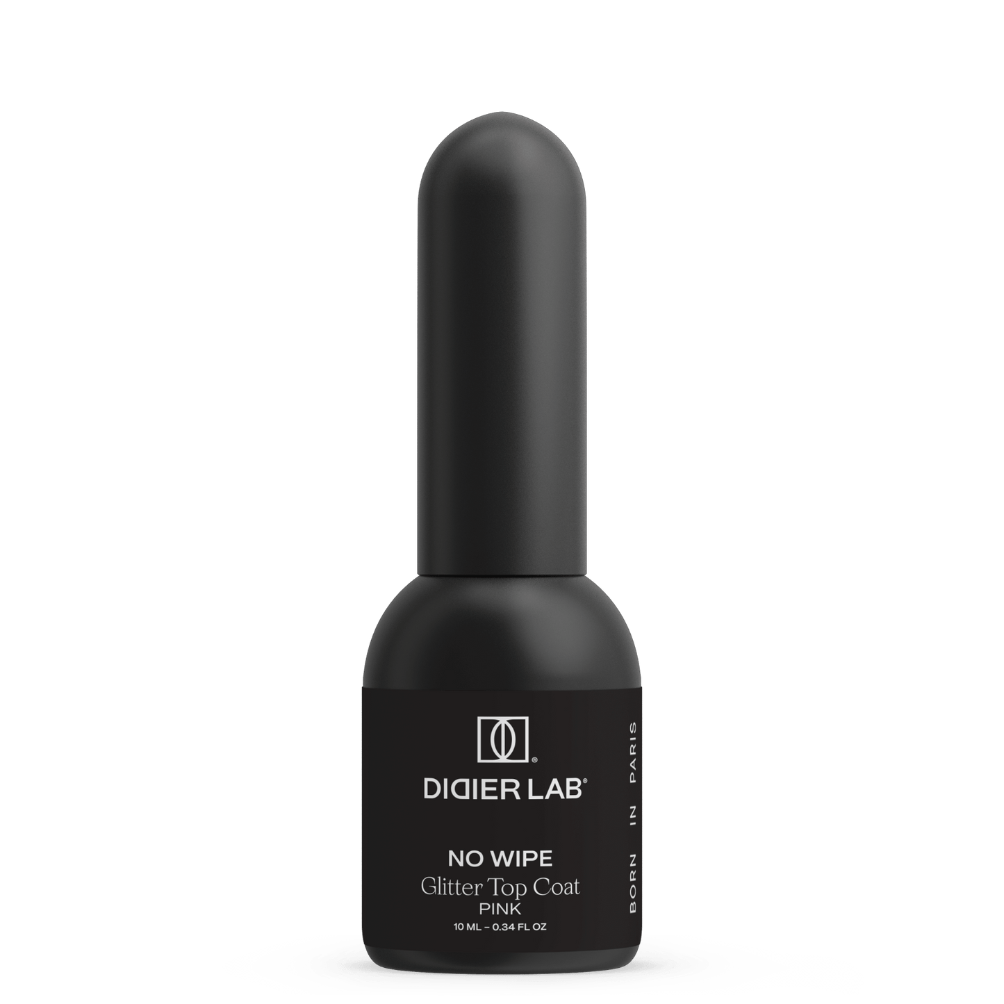 UV Top Coat No Wipe, Glitter Pink, Hema & TPO Free, DidierLab, 10ml