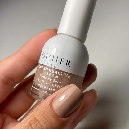 Green Reactive Vegan Nail Polish, Didier Lab, Belle De Jour, HEMA and TPO free, 10 ml