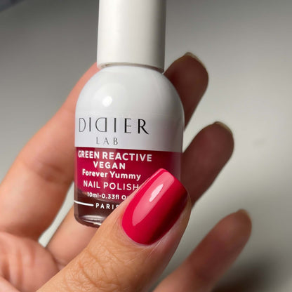 Green Reactive Vegan Nail Polish, Didier Lab, Forever Yummy, HEMA and TPO free, 10 ml