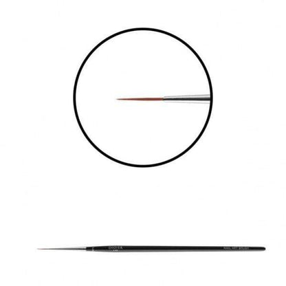 Didierlab Brushes Nail art brush "Didier Lab", No5, (wine red toray), 1psc