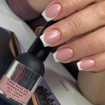 Fiber Base Coat, Didier Lab, Shimmer Nude, HEMA and TPO Free, 10 ml