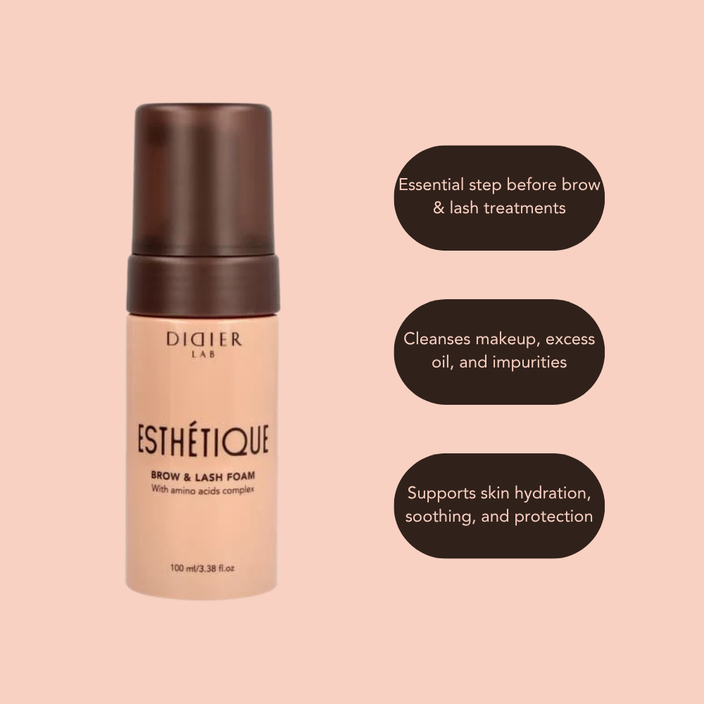 Didier Lab Esthétique Brow and Lash Cleansing Foam, 100ml, 1psc