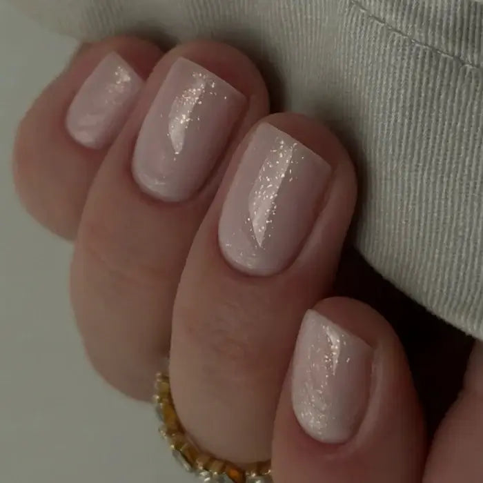 UV Top Coat No Wipe, Glitter Gold, Hema & TPO Free, DidierLab, 10ml