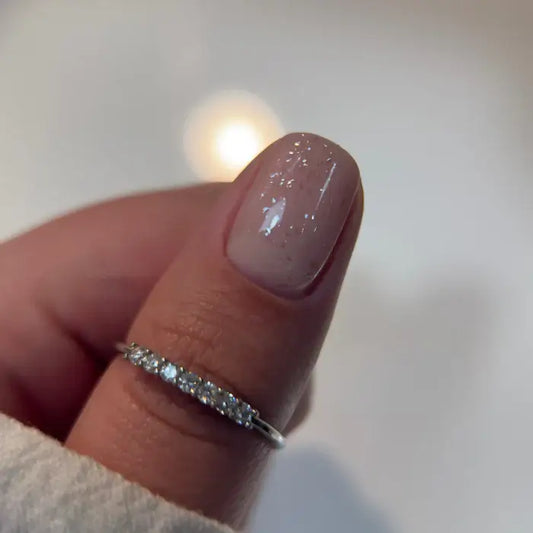 UV Top Coat No Wipe, Glitter Silver, Hema & TPO Free, DidierLab, 10ml