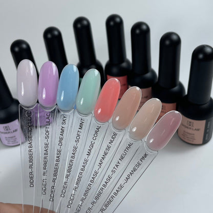 Gel Polish, Rubber Base Coat, Soft Mint, HEMA and TPO Free, 10ml