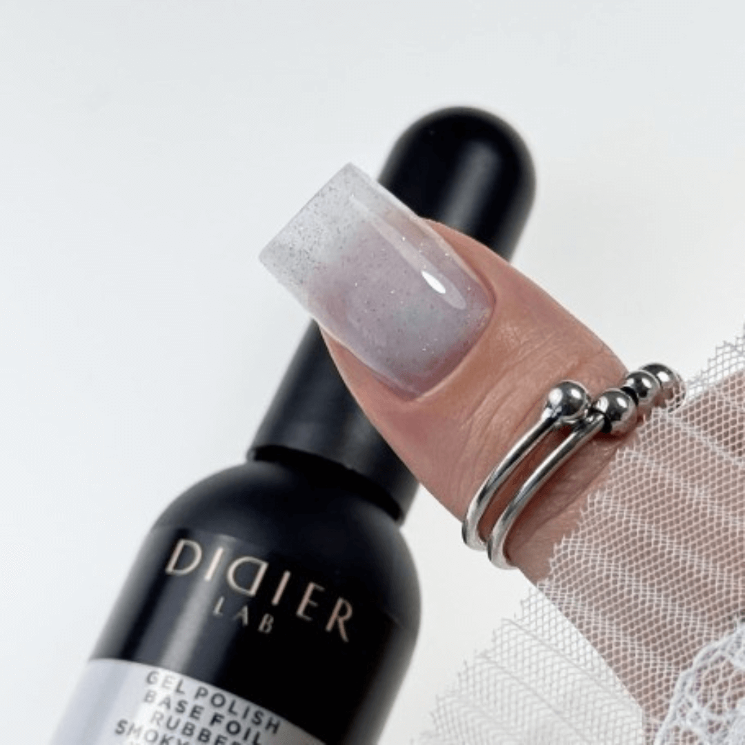 Gel Polish Rubber Base Foil, Smoky White, TPO free, 10 ml