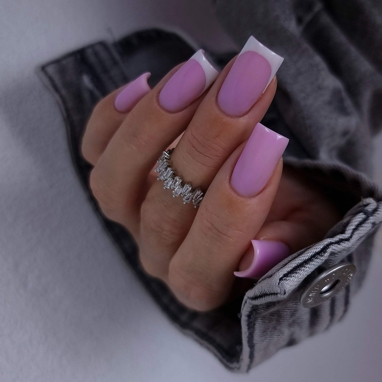 Gel Polish, Rubber Base Coat, Soft Lilac, HEMA and TPO Free, 10ml